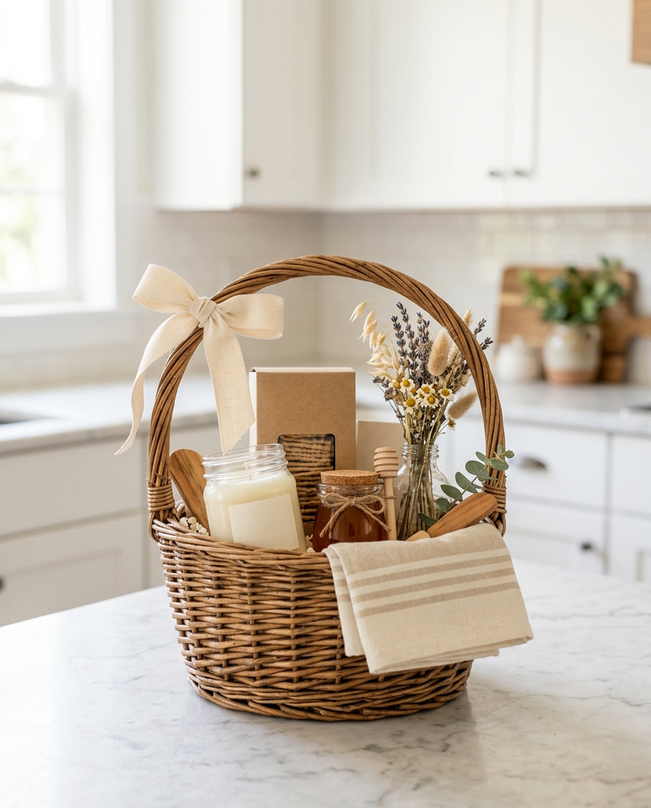 Gift baskets handmade by Moorestown Basket Co.